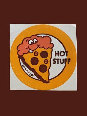 10/$25 Pizza "Hot Stuff" Scratch & Sniff Retro Sticker